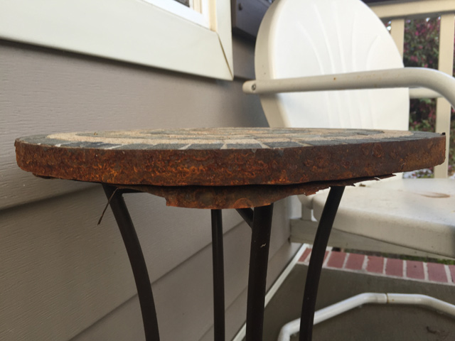 rusty plant stand edge 